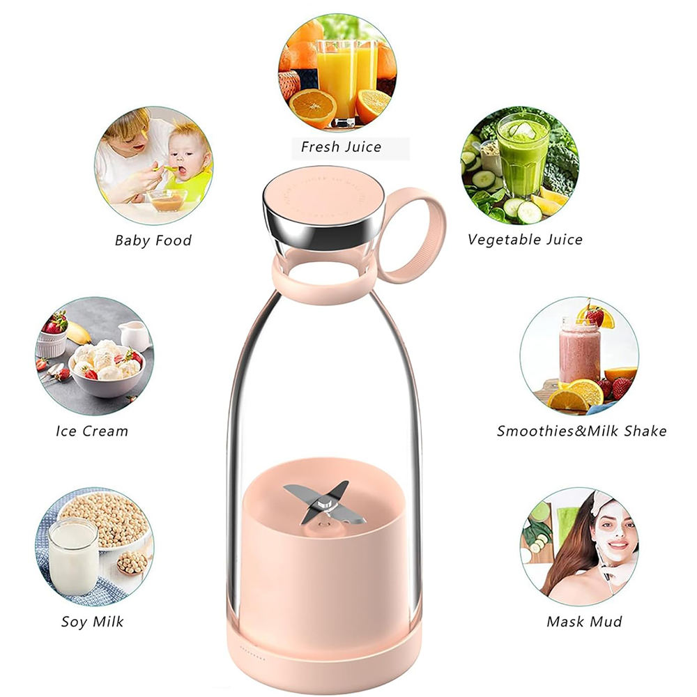 Licuadora Exprimidora doméstica Multiusos Mini: Mezclador portátil, Taza exprimidora de frutas y verduras