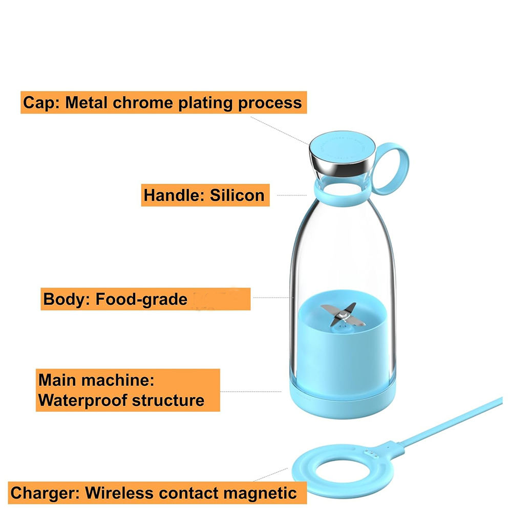 Licuadora Exprimidora doméstica Multiusos Mini: Mezclador portátil, Taza exprimidora de frutas y verduras